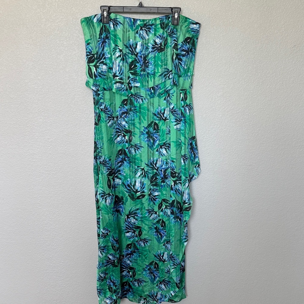 Banana Republic Green and Blue Floral Dress